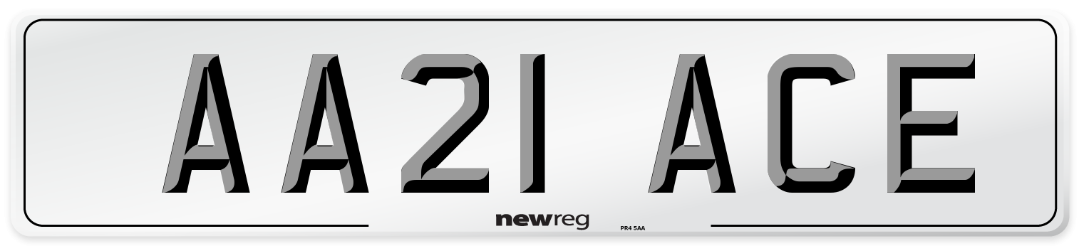 AA21 ACE Number Plate from New Reg